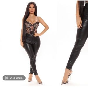 Sexy elegant leather pants